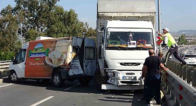 Manavgat'ta zincirleme kaza ucuz atlatıldı