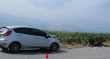Manisa'da motosiklet ile otomobil çarpıştı: 1 ölü