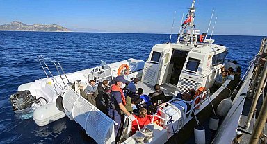 Marmaris'te 30 düzensiz göçmen kurtarıldı