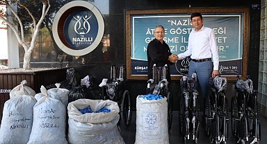 Mavi kapaklar 5 engelliye umut oldu