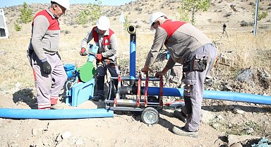Melikgazi'den kırsal mahallelerde çiftçilerin sulama sıkıntısına çözüm