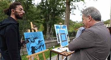 Melikgazi'nin tarih ve kültür esintisi tuvallere yansıyor