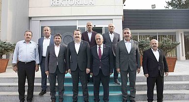 Memur-Sen Genel Başkanı Yalçın'dan Rektör Çomaklı'ya Ziyaret