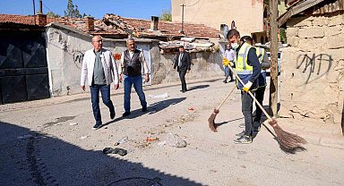 Meram Çevre Timi sonbahar temizliği için sahada