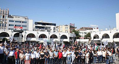 Mersin'de İsrail protestosu