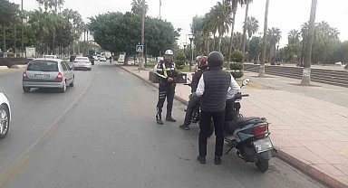 Mersin'de kural ihlali yapan sürücülere ceza yağdı