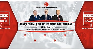 MHP Genişletilmiş Bölge İstişare Toplantısı Kayseri'de yapılacak