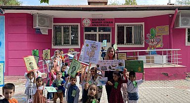 Minik öğrenciler 4 Ekim Dünya Hayvanları Koruma Günü için etkinlik düzenledi