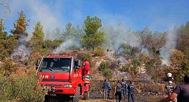 Muğla'da makilik yangını
