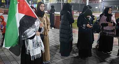 Muş'ta Gazze Şeridi'ndeki iletişim ve internetin kesilmesine tepki