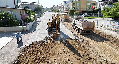 Nazilli'de Büyükşehir'in yol çalışması vatandaşları memnun ediyor