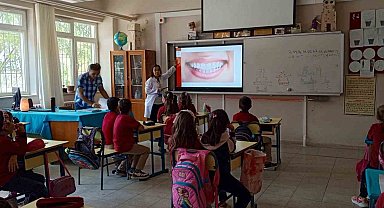 Nazilli'de miniklere ağız ve diş sağlığı anlatıldı