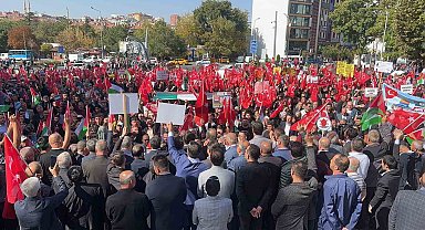 Nevşehir'de binlerce kişi Filistin için yürüdü