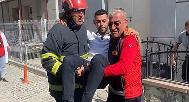 Niğde'de 112 personelinden gerçeği aratmayan yangın tatbikatı