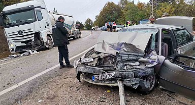 Ordu'da otomobil ile tır çarpıştı: 3 ölü, 3 yaralı
