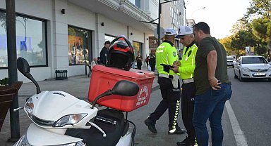 Ordu'da ticari taksi ve motosiklet sürücüleri denetlendi