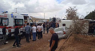 Osmaniye-Gaziantep karayolunda hatalı sollama kaza getirdi: 8 yaralı