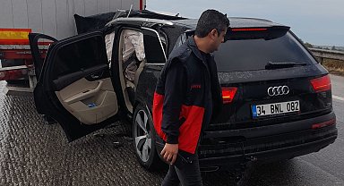 Osmaniye'de otomobil tıra arkadan çarptı: 1 yaralı