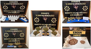 Osmaniye'de uyuşturucu operasyonları: 21 gözaltı