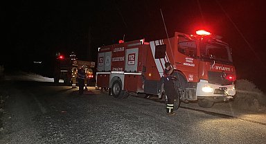 Otluk alanda çıkan yangın bahçeye sıçradı