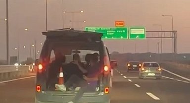 Otobanda ölüme davetiye çıkardı