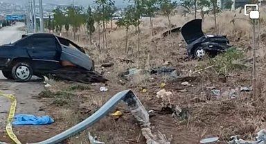 Otomobil ikiye bölündü: 1 ölü 3 yaralı