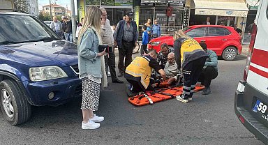 Otomobil ve bisiklet çarpıştı: 1 yaralı