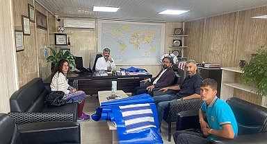 Özel öğrencilerin ürettiği önlükler Cemar'a teslim edildi