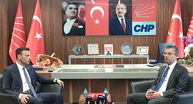 Özgür Özel'den CHP İl Başkanı Özgür Çelik'e tebrik ziyareti