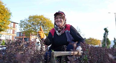 Park ve bahçelere kadın eli