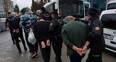 "Kafes" operasyonunda gözaltına alınan 28 kişi adliyeye sevk edildi