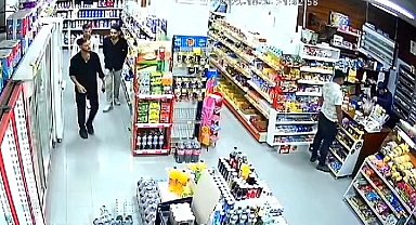 Raftaki şampuanları pantolonlarına sokarak çaldılar