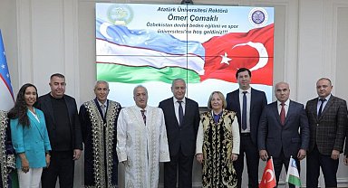 Rektör Prof. Dr. Ömer Çomaklı Özbekistan'da