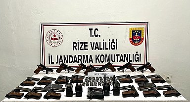 Rize'de silah kaçakçılı operasyonu: 2 gözaltı