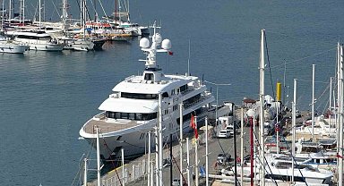 Rus milyarderin lüks Yatı "Aurora" Fethiye'de