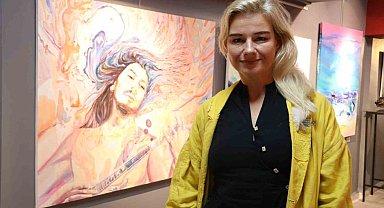 Rus ressam, İlham Veren İnsanlar projesinde Barış Akarsu'yu resmetti