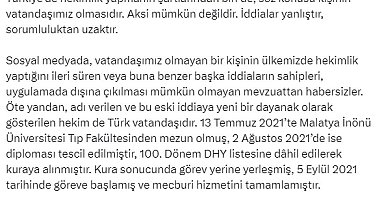 Sağlık Bakanı Koca'dan yabancı uyruklu doktor çalıştırıldığı iddialarına cevap