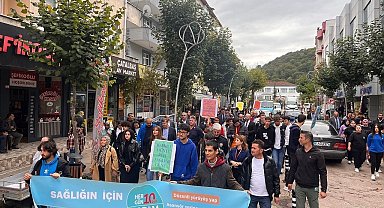 Sağlık için yürüdüler