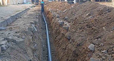 Sağlık Mahallesi'nde içme suyu hattının yeri değiştirildi