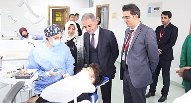 Sağlık Müdürü Tekin, Diş Hastanesinde incelemede bulundu