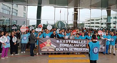 Sağlık Sen üyelerinden hastanelerin bombalanmasına tepki