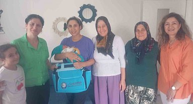 Salihli'de hoş geldin bebek projesi: 171 aileye ulaşıldı