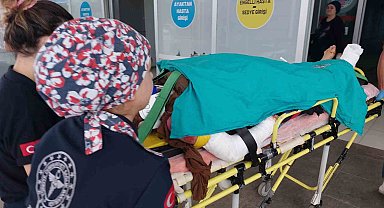 Samsun'da aracın çarptığı kadın ağır yaralandı