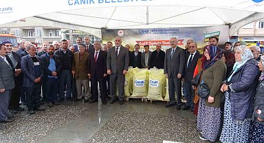 Samsun'da çiftçiye 10 ton gübre desteği