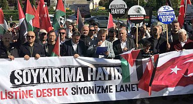 Samsun'da Filistin'e destek, Siyonizm'e lanet