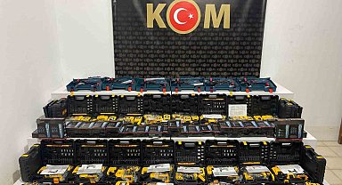 Samsun'da gümrük kaçağı tıraş makinesi ve matkap ele geçirildi