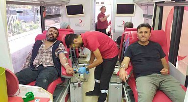 Sanayi esnafından rekor kan bağışı