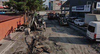 Sanayi sitelerinde yollar yenileniyor
