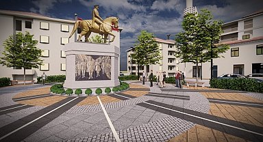 Sarıgöl'ün kent meydanı projesinde yer teslimi yapıldı