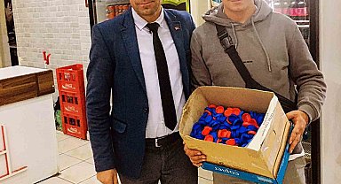 Şehit ağabeyinden mavi kapaklarla engellilere destek